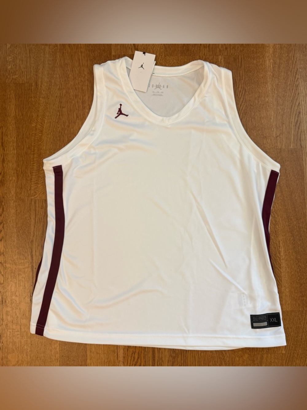 NWT Nike Jordan Jersey Womens Large Jumpman Basketball White Tank Top 90s Sz XXL